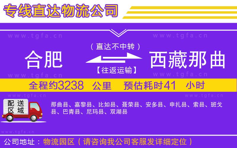 合肥到西藏那曲地區(qū)物流公司