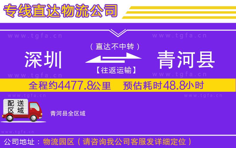 深圳到青河縣物流公司