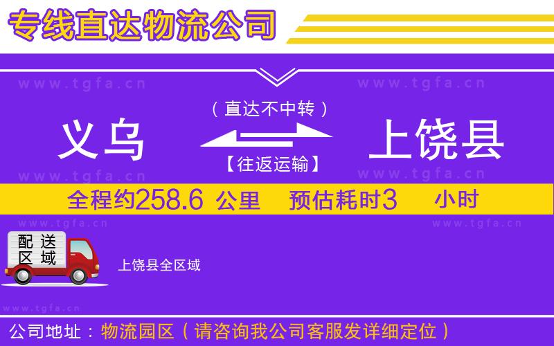 義烏到上饒縣物流專(zhuān)線(xiàn)