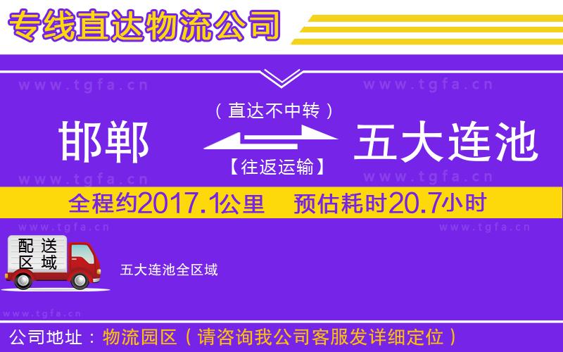 邯鄲到五大連池物流專線