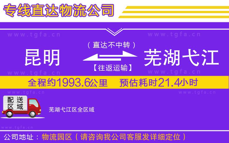 昆明到蕪湖弋江區(qū)物流公司