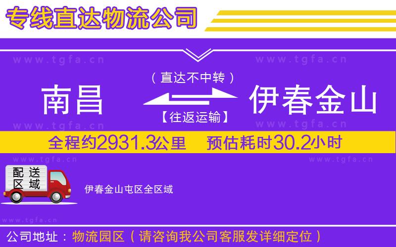 南昌到伊春金山屯區(qū)物流專線