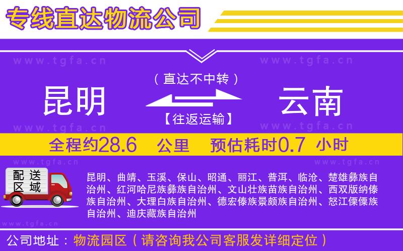 昆明到云南物流專線