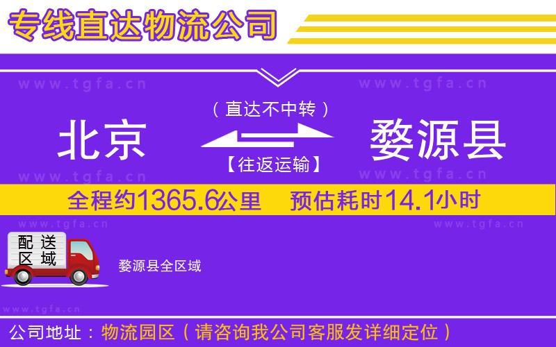 北京到婺源縣物流專線