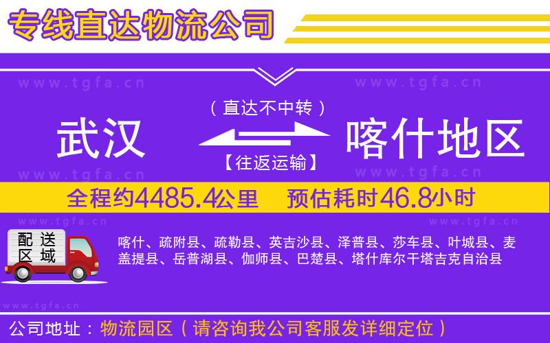 武漢到喀什地區(qū)物流公司