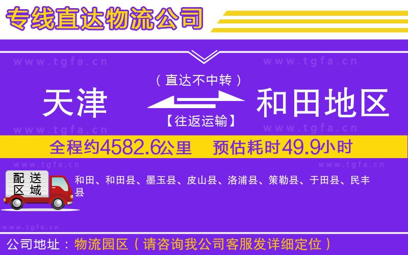 天津到和田地區(qū)物流專線