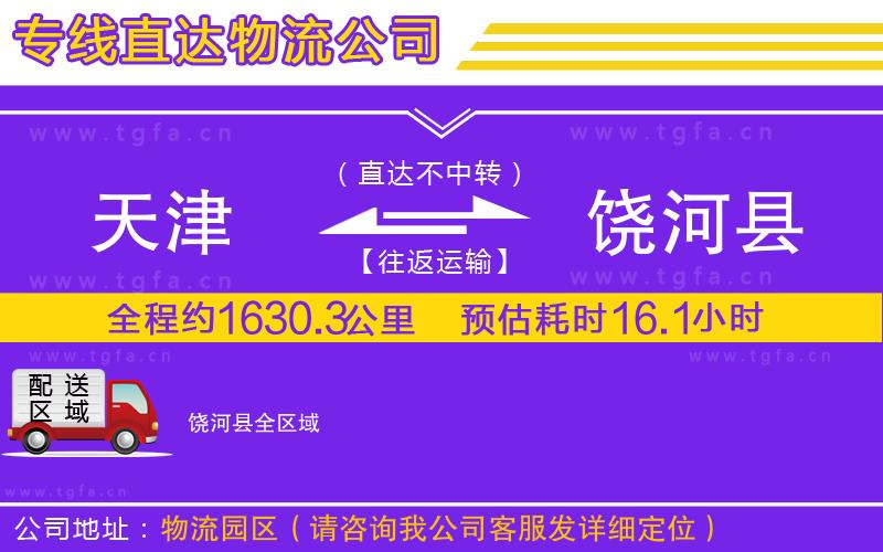 天津到饒河縣物流公司