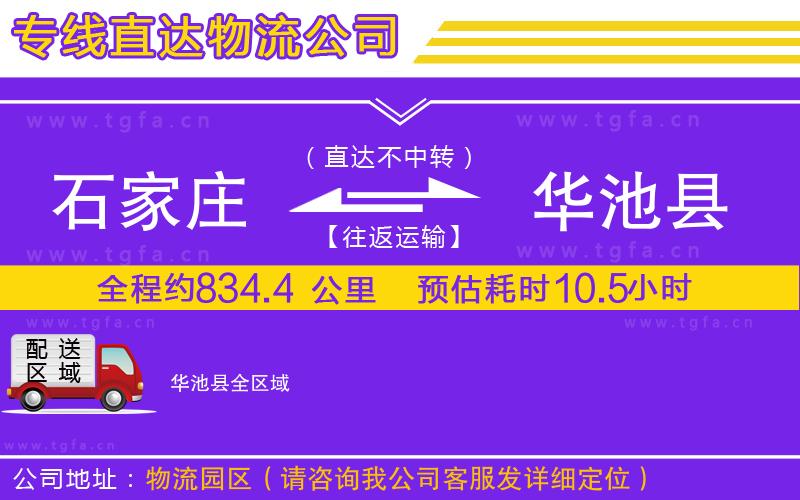 石家莊到華池縣物流專線
