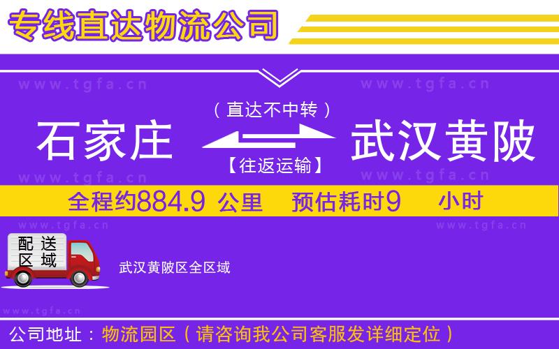 石家莊到武漢黃陂區(qū)物流公司