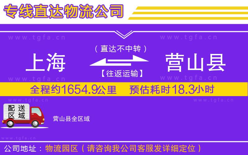 上海到營(yíng)山縣物流公司
