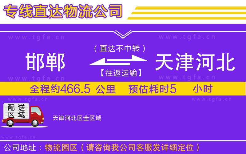 邯鄲到天津河北區(qū)物流專線