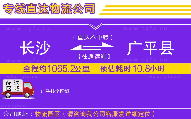 長(zhǎng)沙到廣平縣物流專(zhuān)線