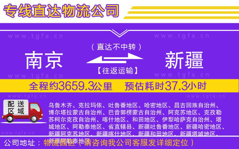 南京到新疆物流專線