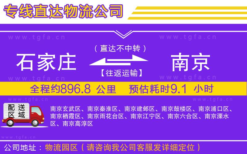 石家莊到南京物流專線