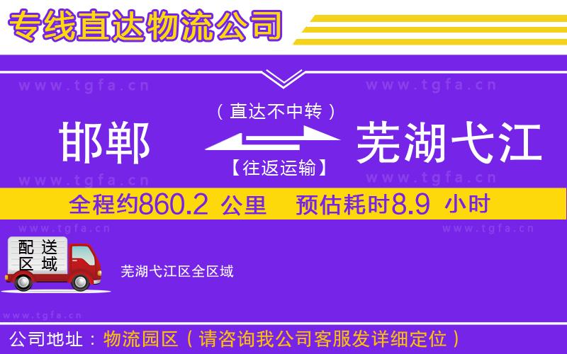 邯鄲到蕪湖弋江區(qū)物流公司