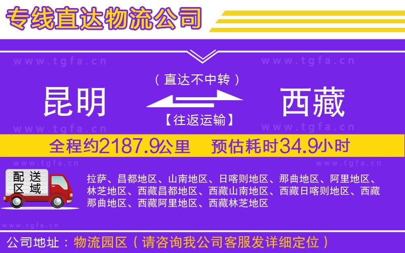 昆明到西藏物流專線