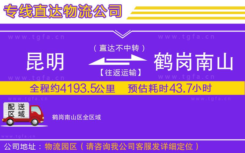 昆明到鶴崗南山區(qū)物流公司