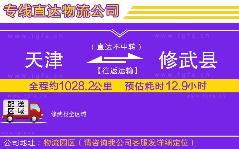 天津到修武縣物流公司