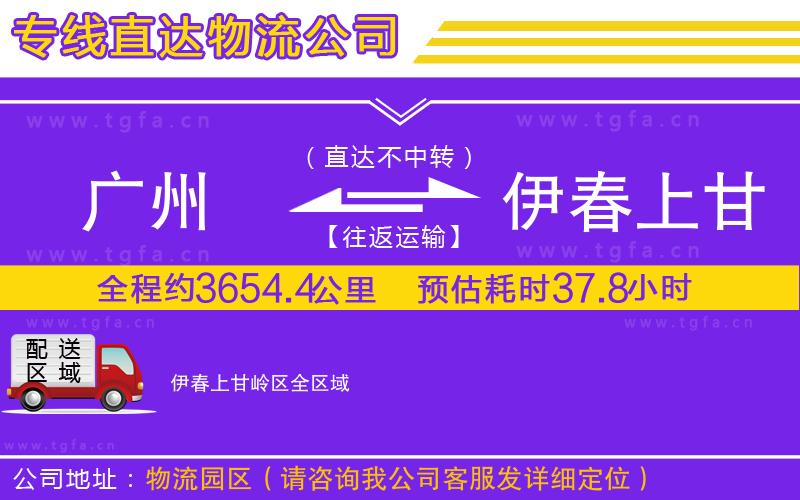 廣州到伊春上甘嶺區(qū)物流公司