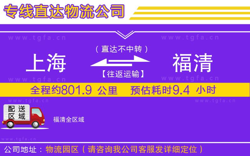 上海到福清物流專(zhuān)線