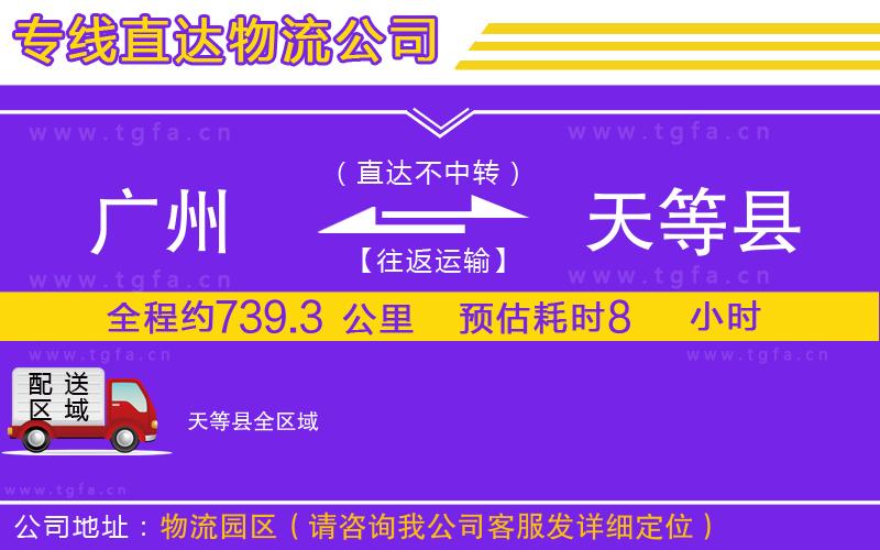 廣州到天等縣物流公司