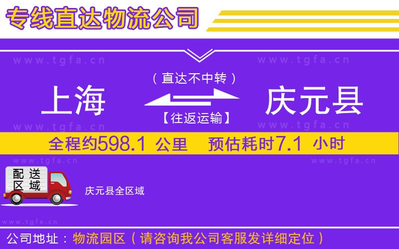 上海到慶元縣物流專線