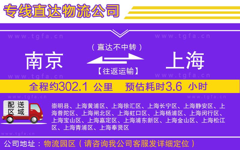 南京到上海物流公司