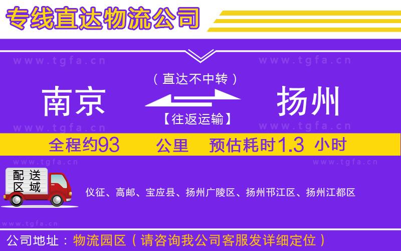 南京到揚州物流專線