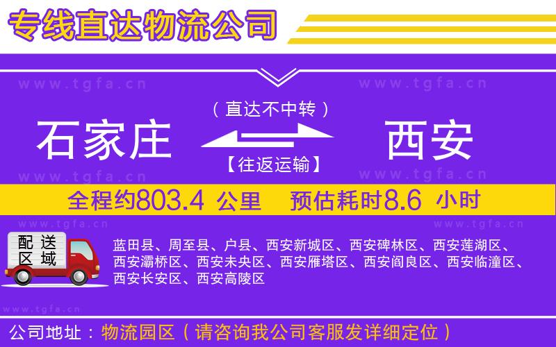 石家莊到西安物流公司