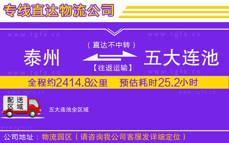 泰州到五大連池物流專(zhuān)線(xiàn)