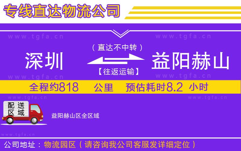 深圳到益陽赫山區(qū)物流專線