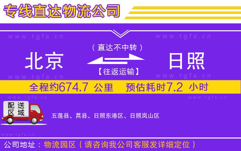 北京到日照物流公司