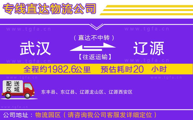 武漢到遼源物流公司