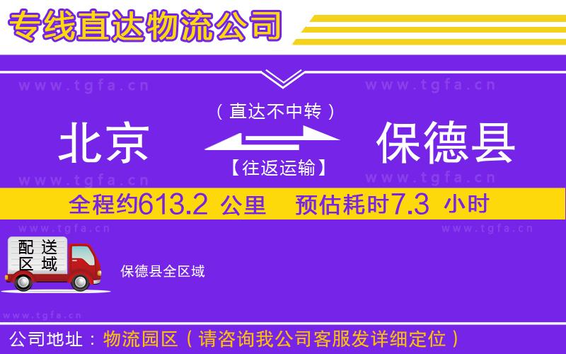 北京到保德縣物流公司