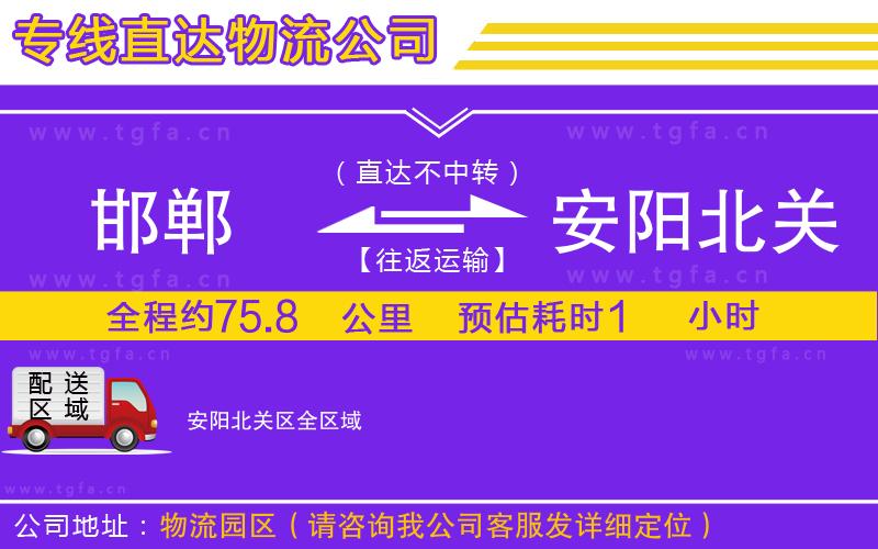 邯鄲到安陽(yáng)北關(guān)區(qū)物流公司