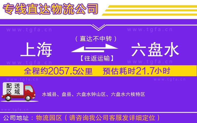 上海到六盤水物流專線