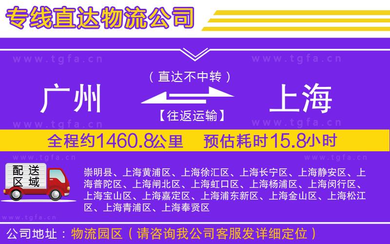 廣州到上海物流專線