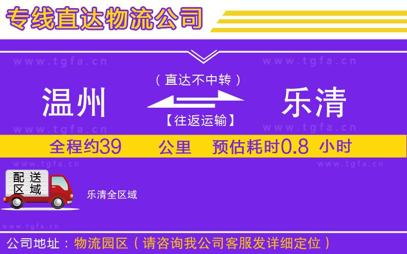 溫州到樂清物流公司