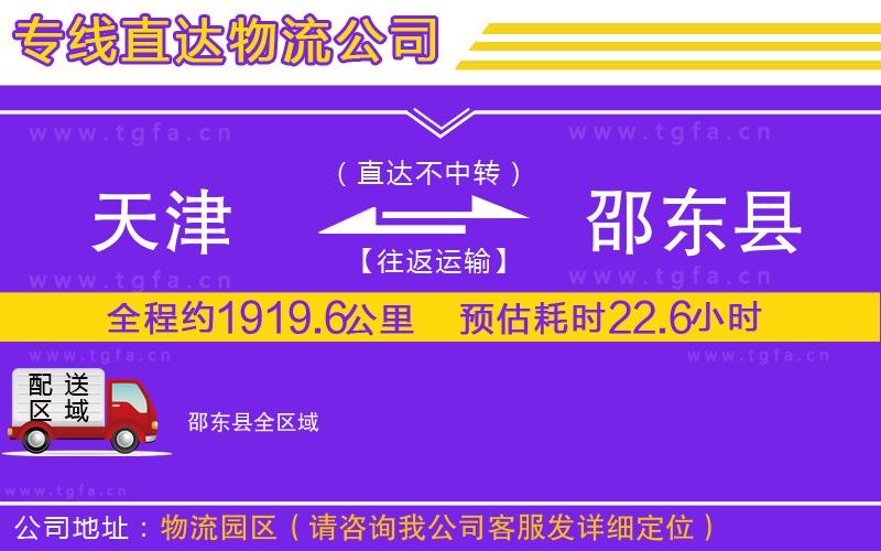 天津到邵東縣物流專線