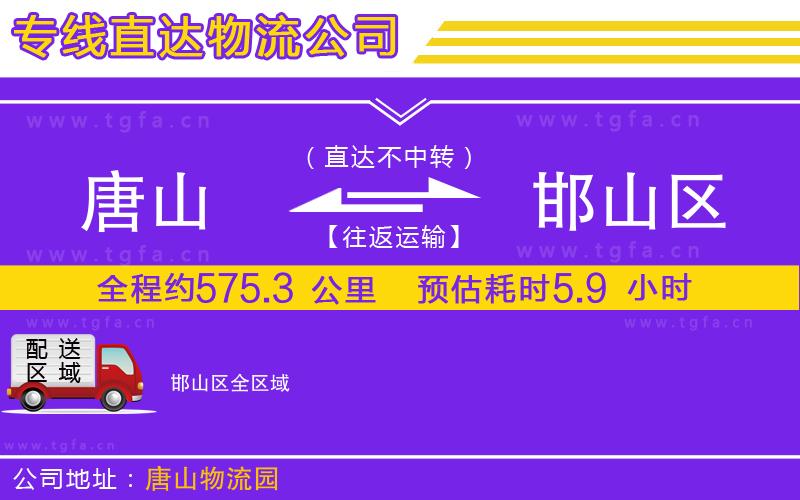 唐山到邯山區(qū)物流專線