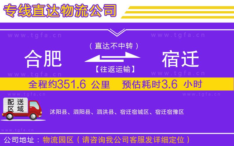 合肥到宿遷物流專(zhuān)線(xiàn)