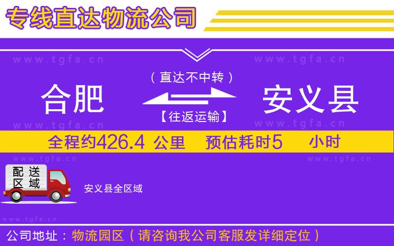 合肥到安義縣物流專線