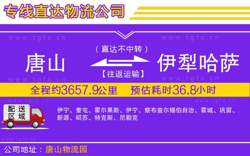 唐山到伊犁哈薩克自治州物流專線