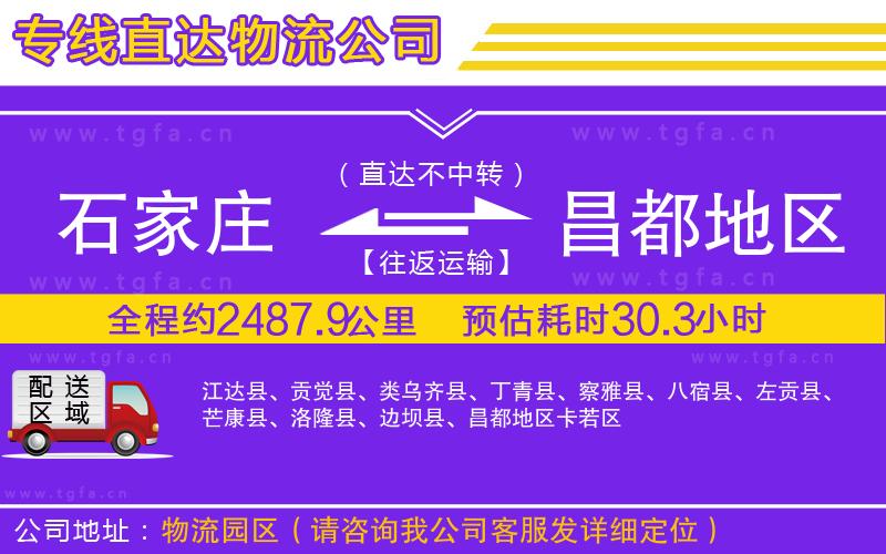石家莊到昌都地區(qū)物流專線