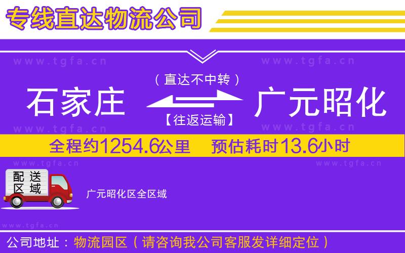 石家莊到廣元昭化區(qū)物流公司