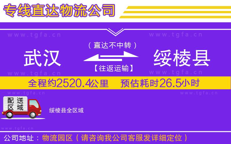 武漢到綏棱縣物流公司