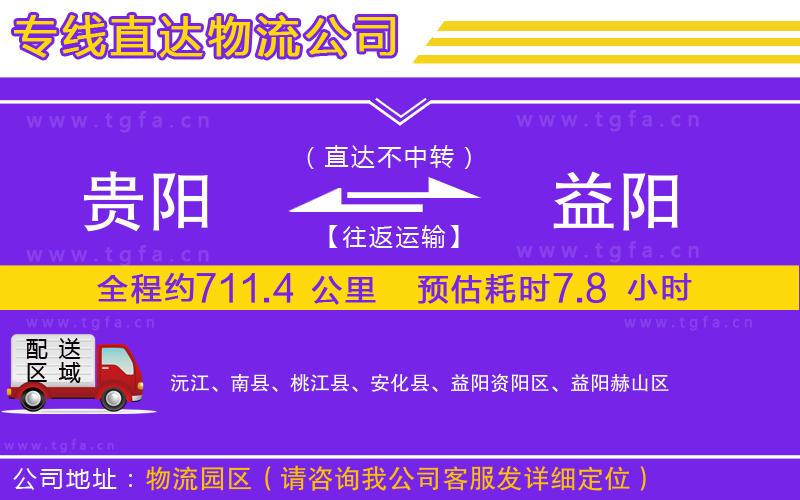 貴陽到益陽物流公司