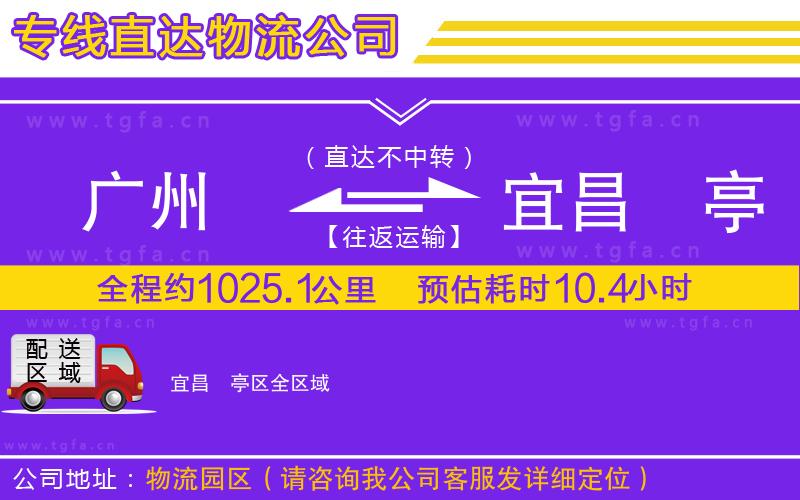 廣州到宜昌猇亭區(qū)物流專線