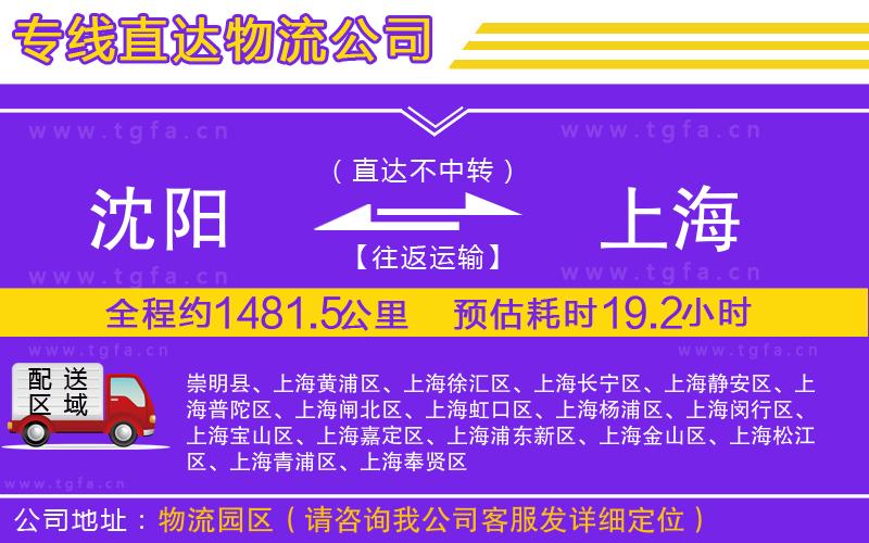 沈陽(yáng)到上海物流公司