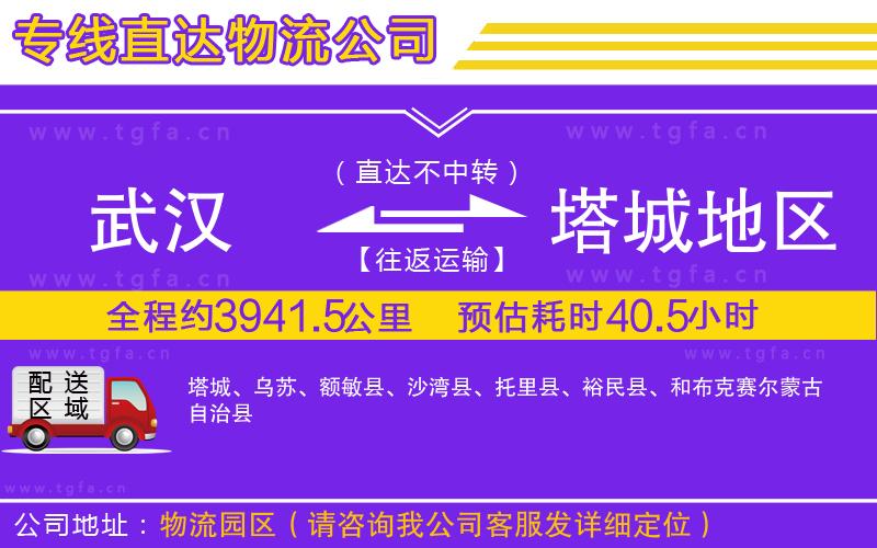 武漢到塔城地區(qū)物流專線